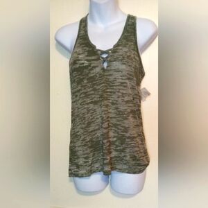 🛍️ BUNDLE ONLY🛍️Alternative Olive  Camo Patterned Tank Top